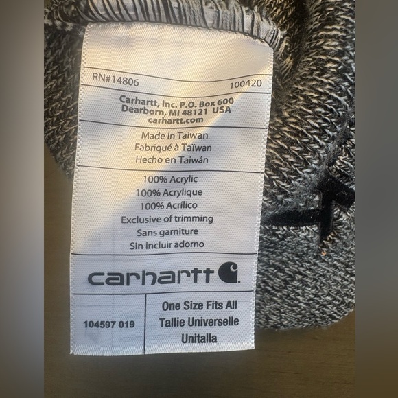 Two Carhartt Beanie Hats Crossfit Knoxville Embroidered Logo NWOT Gray - Picture 5 of 8